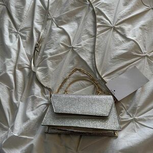 Aldo Luxe Gold Crossbody bag metal handle